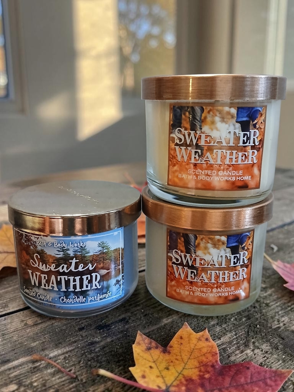 Bath & Body Works Sweater Weather Scented Candle - White